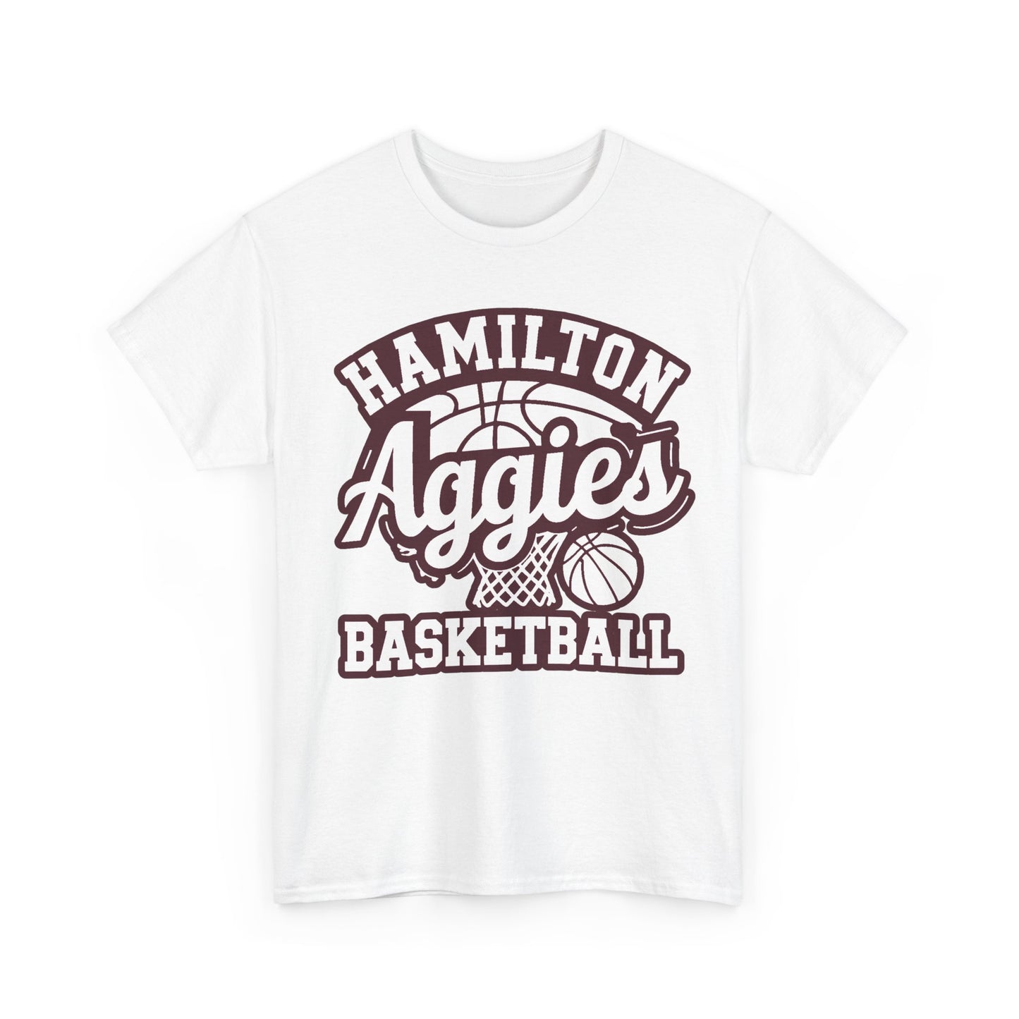 Adult Tee \ Hamilton Aggies Basketball \ HABKG1