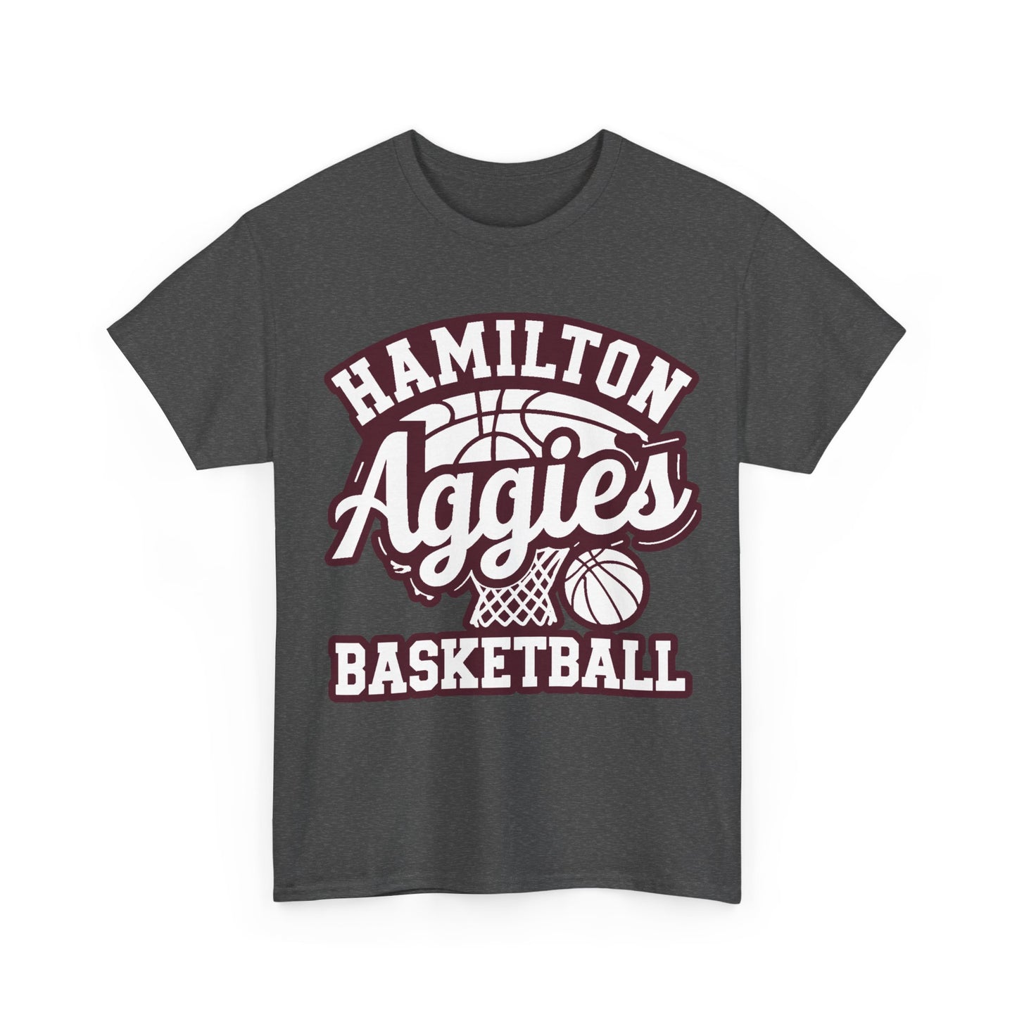 Adult Tee \ Hamilton Aggies Basketball \ HABBG1