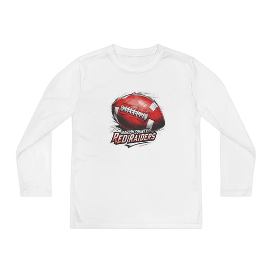 Youth Long Sleeve Tee \ Marion County Red Raiders Football \ MCF1