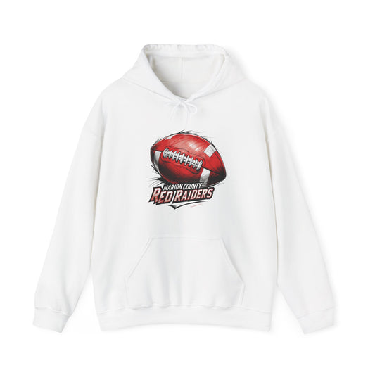 Adult Hoodie Sweatshirt \ Marion County Red Raiders Football \ MCF1