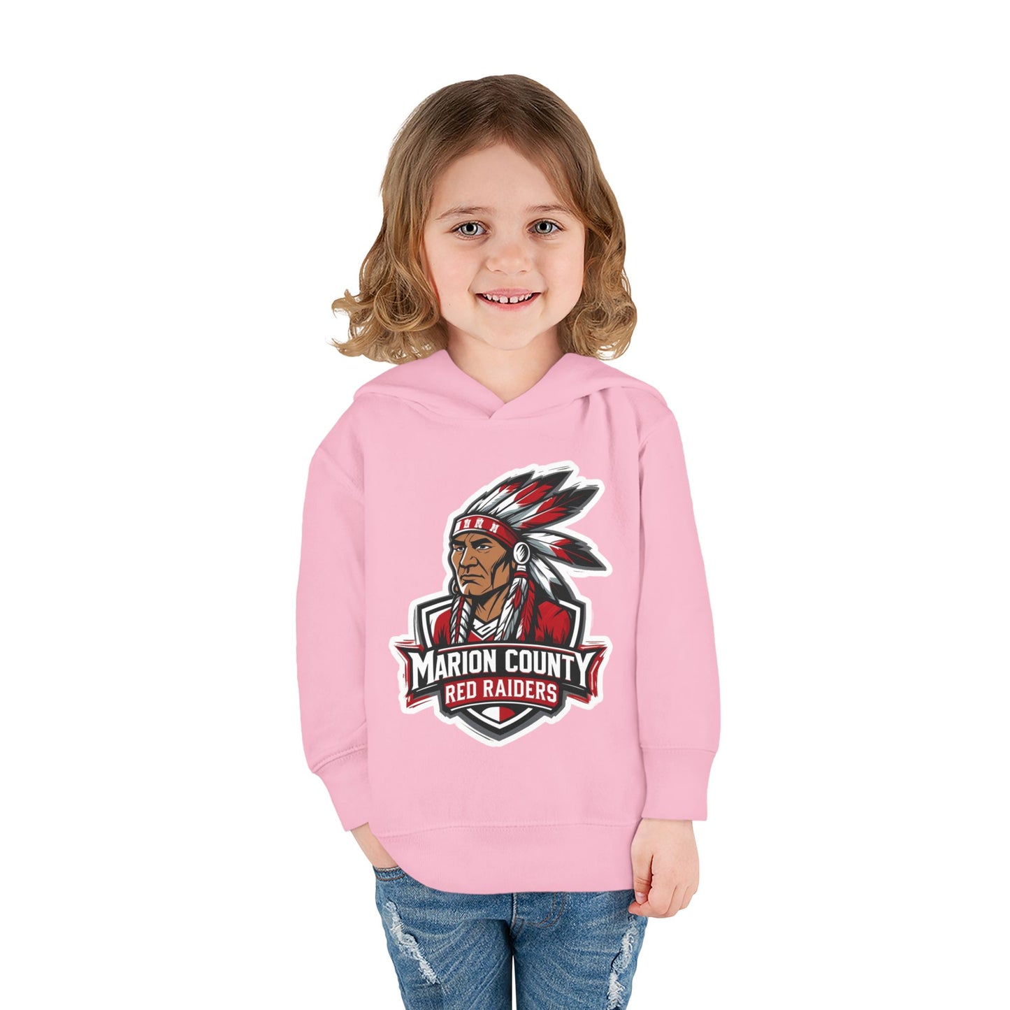 Toddler Hoodie Sweatshirt \ Marion County Red Raiders \ MC2