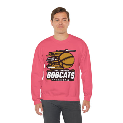 Adult Crewneck Sweatshirt \ Phil Campbell Bobcats Basketball \ PCBBK2