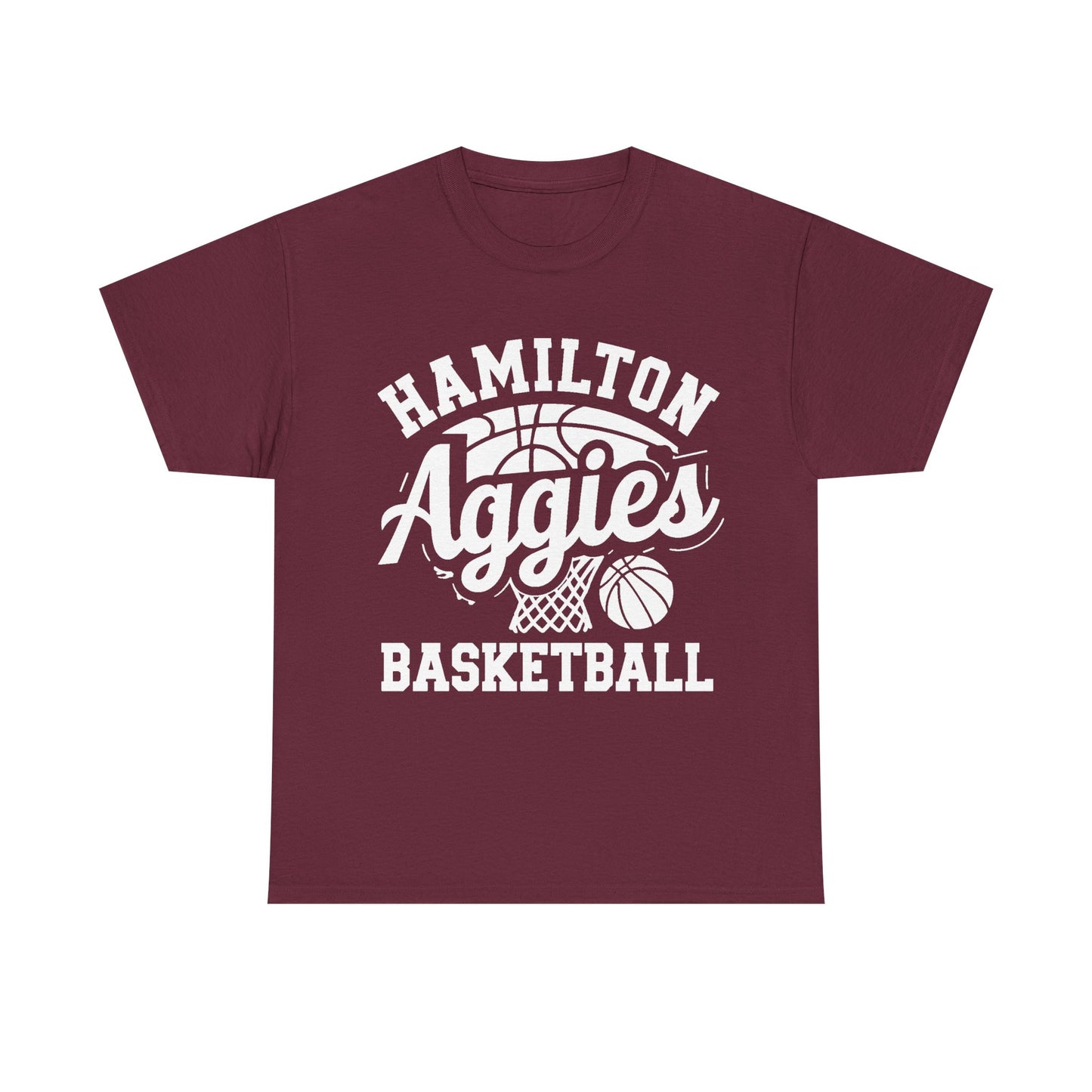 Adult Tee \ Hamilton Aggies Basketball \ HABBG1