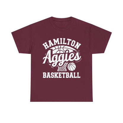 Adult Tee \ Hamilton Aggies Basketball \ HABBG1