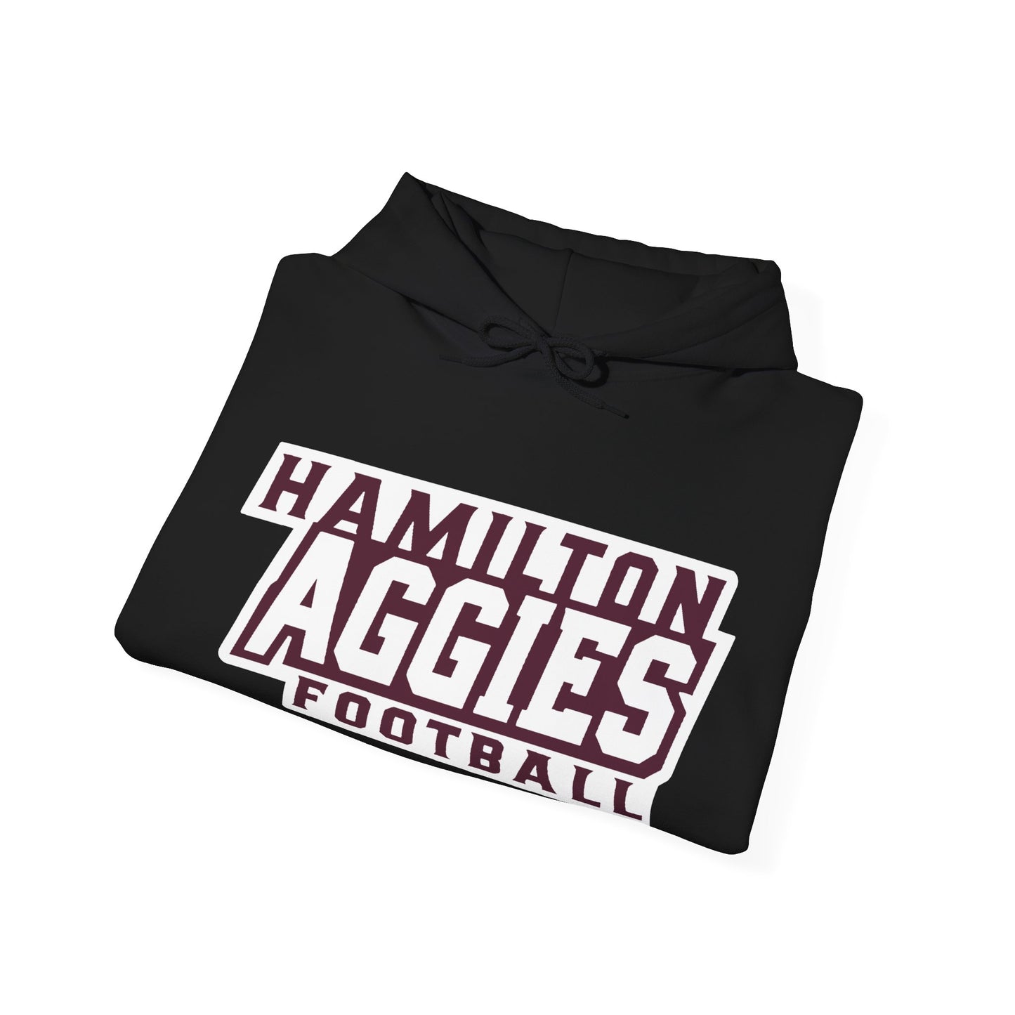 Adult Hoodie Sweatshirt \ Hamilton Aggies Football \ HAF1