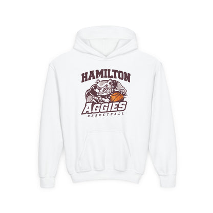 Youth Hoodie Sweatshirt \ Hamilton Aggies Basketball \ HABB1
