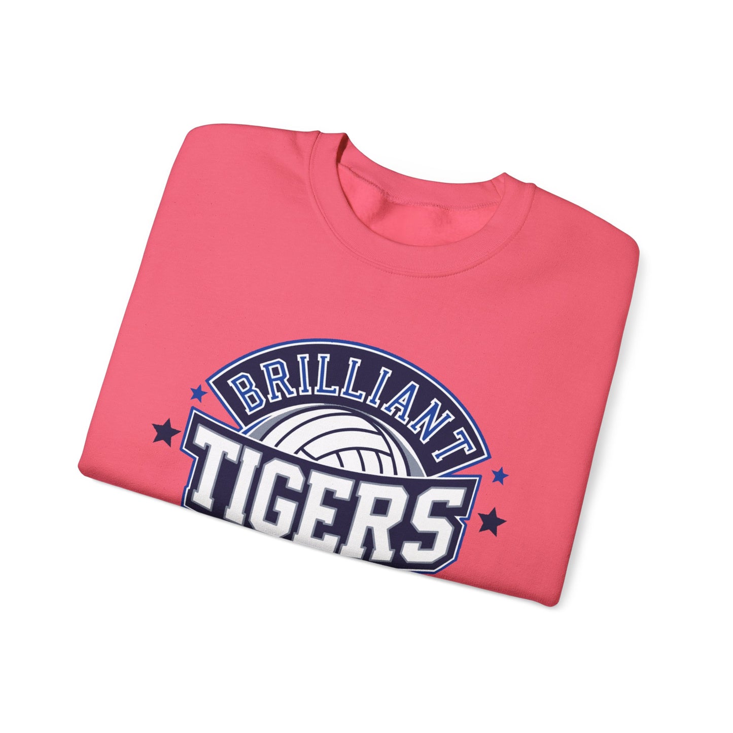 Adult Crewneck Sweatshirt \ Brilliant Tigers Volleyball \ BTV1
