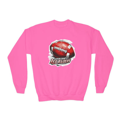 Youth Crewneck Sweatshirt \ Marion County Red Raiders Football \ MCF1