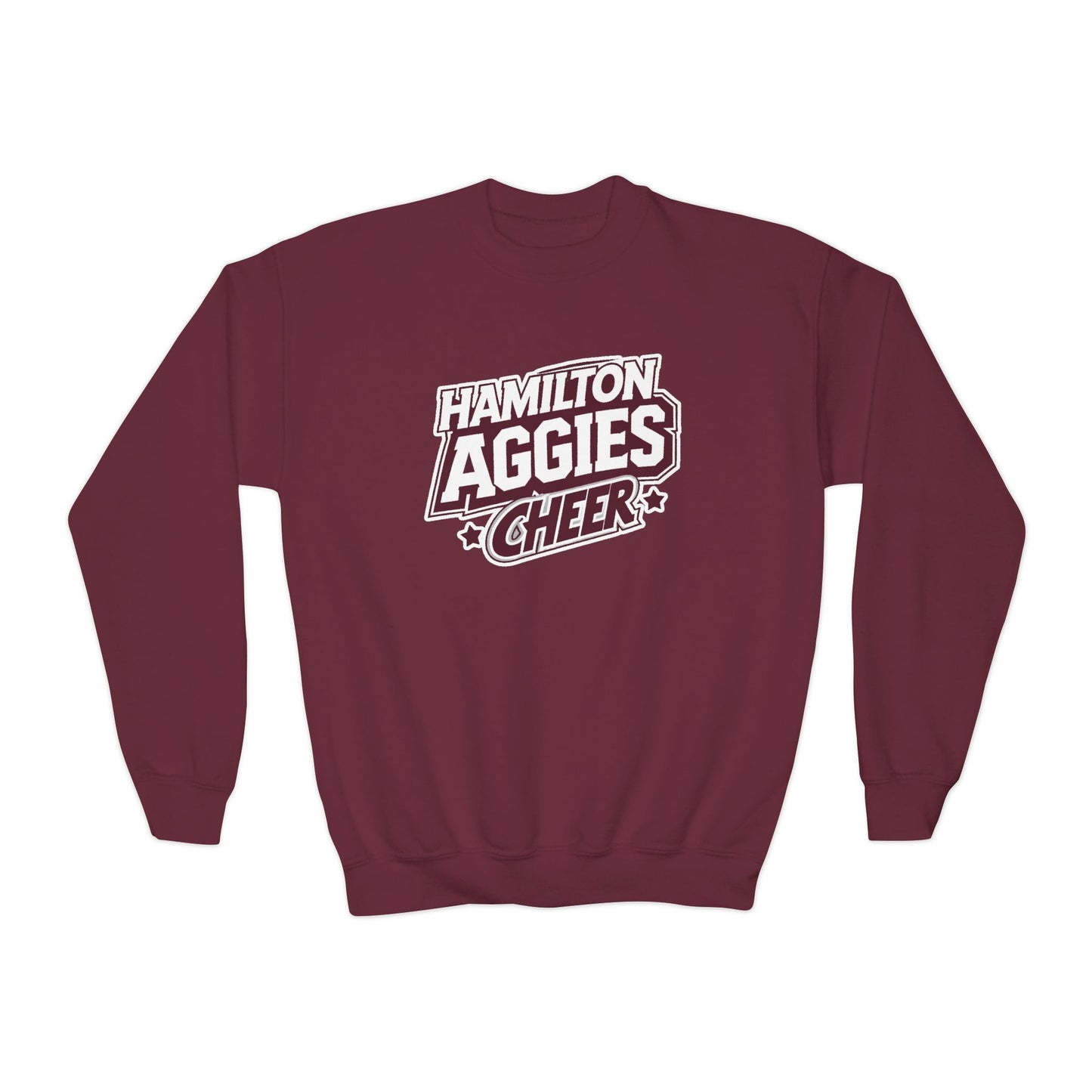 Youth Crewneck Sweatshirt \ Hamilton Aggies Cheer \ HAC1