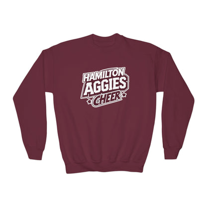 Youth Crewneck Sweatshirt \ Hamilton Aggies Cheer \ HAC1