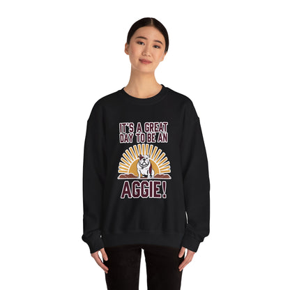 Adult Crewneck Sweatshirt \ It's a Great Day to be a Aggie! \ GDA4
