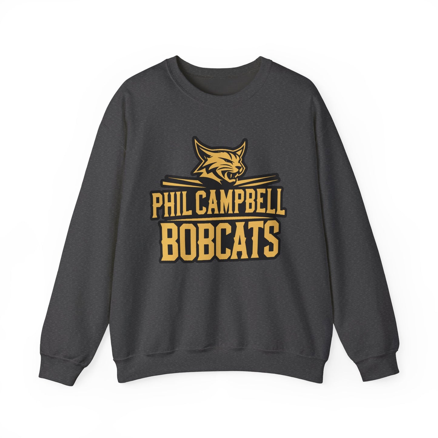 Adult Crewneck Sweatshirt \ Phil Campbell Bobcats \ PCB2