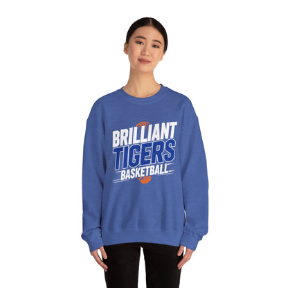 Adult Crewneck Sweatshirt \ Brilliant Tigers Basketball \ BTBK1