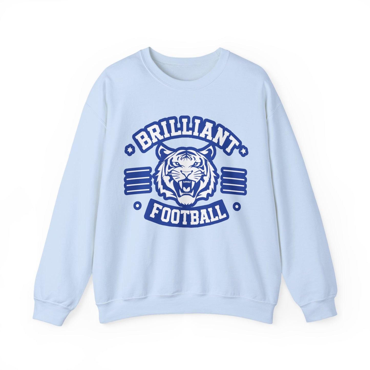 Adult Crewneck Sweatshirt \ Brilliant Tigers Football \ BTF2