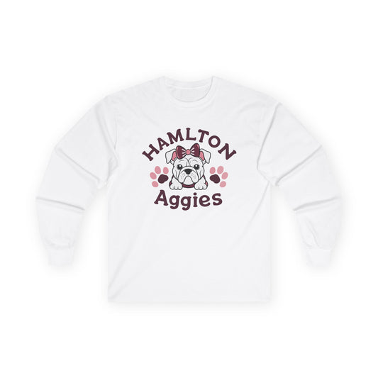 Adult Long Sleeve Tee \ Hamilton Aggies \ HAG3