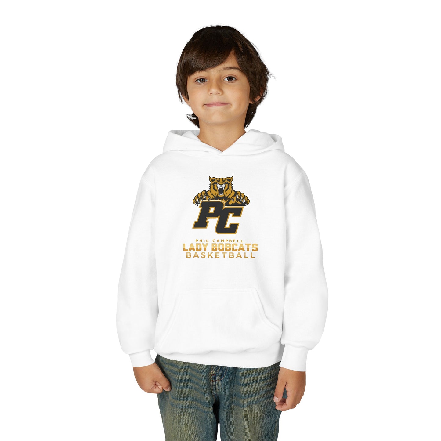 Youth Hoodie Sweatshirt \ Phil Campbell Bobcats Basketball \ PCBBKG1
