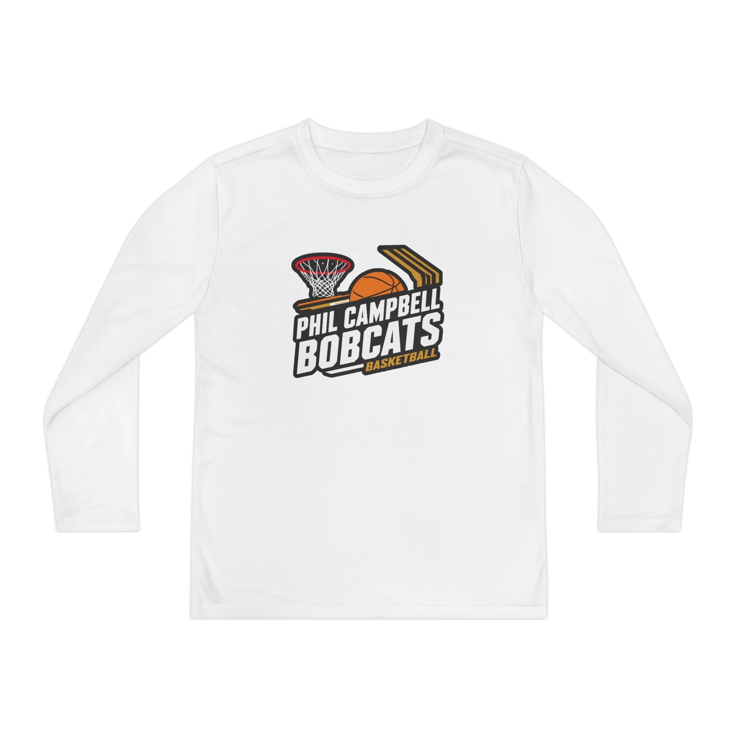 Youth Long Sleeve Tee \ Phil Campbell Bobcats Basketball \ PCBBK1