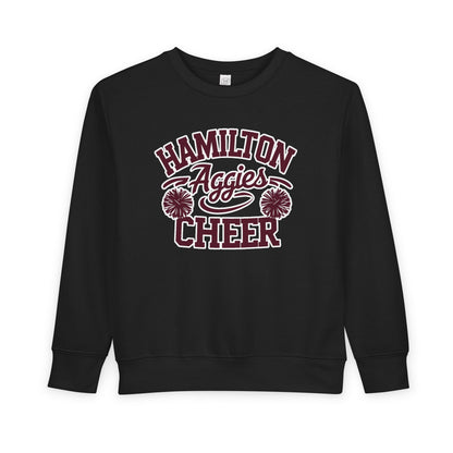 Toddler Crewneck Sweatshirt \ Hamilton Aggies Cheer \ Style HAC2
