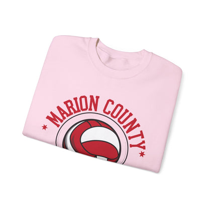 Adult Crewneck Sweatshirt \ Marion County Red Raiders Volleyball \ MCV1