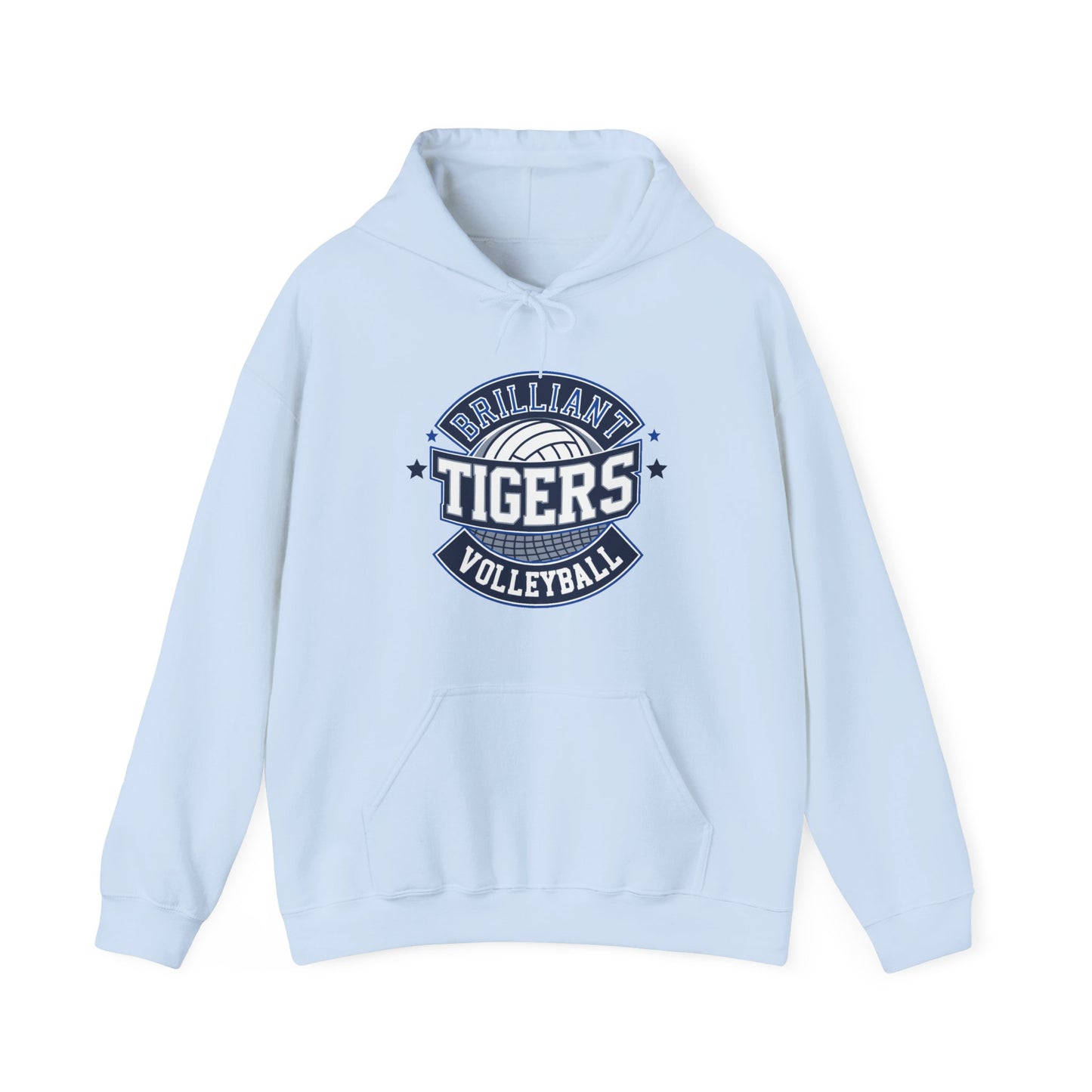 Adult Hoodie Sweatshirt \ Brilliant Tigers Volleyball \ BTV1