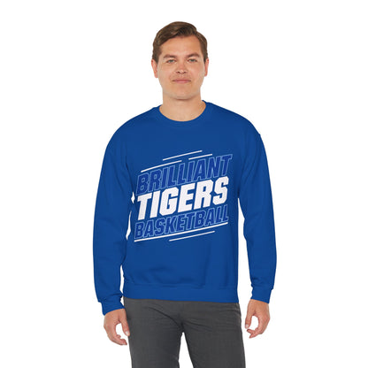 Adult Crewneck Sweatshirt \ Brilliant Tigers Basketball \ BTBK2