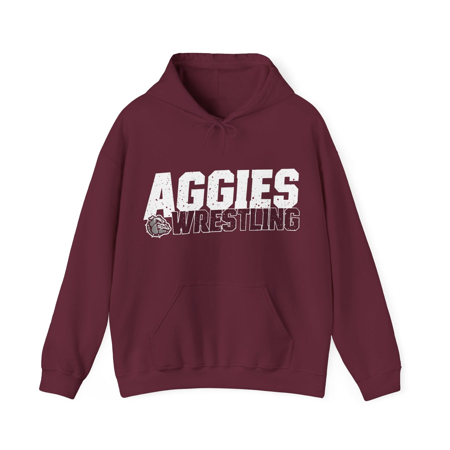 Adult Hoodie Sweatshirt \ Hamilton Aggies Wrestling \ HAW3