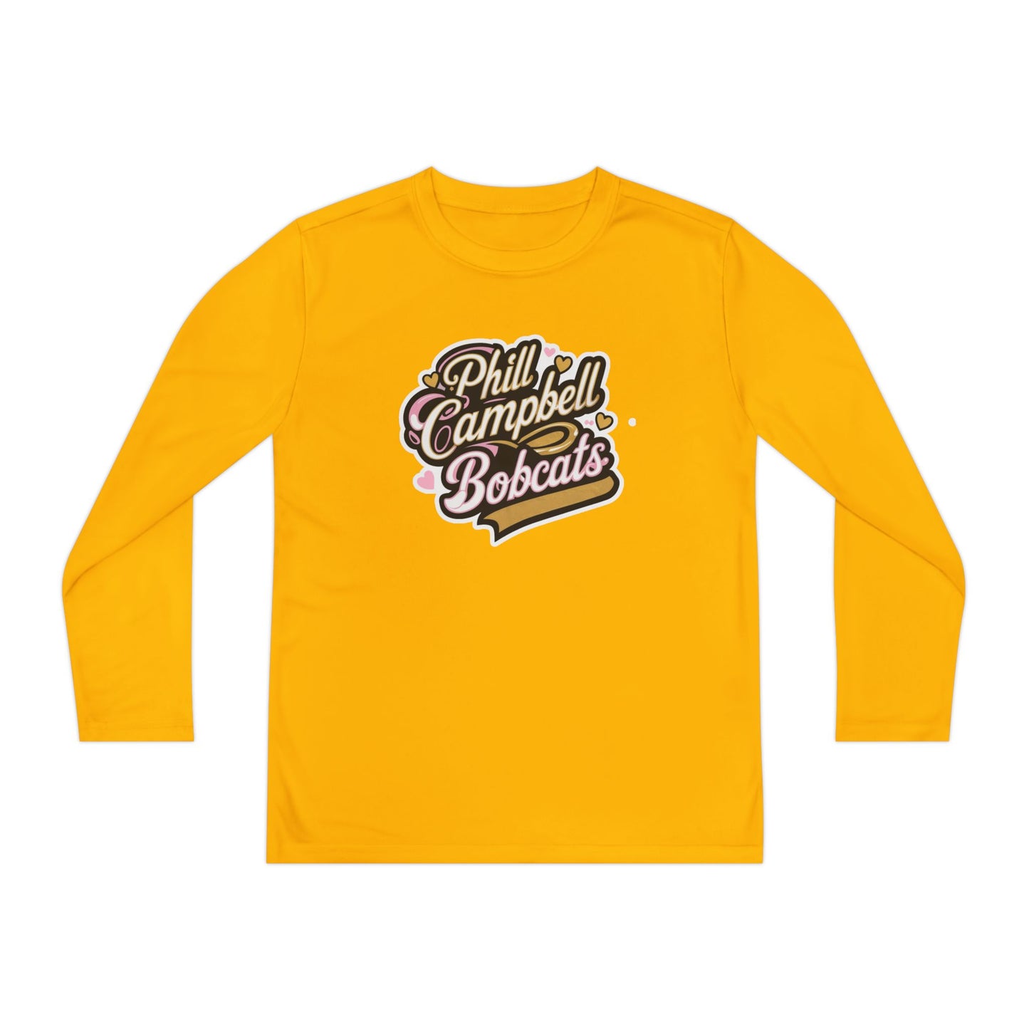 Youth Long Sleeve Tee \ Phill Campbell Bobcats \ PCBG1