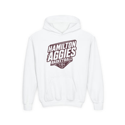 Youth Hoodie Sweatshirt \ Hamilton Aggies Basketball \ HABB2