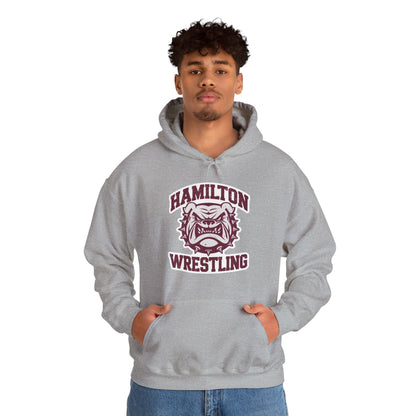 Adult Hoodie Sweatshirt \ Hamilton Aggies Wrestling \ HAW2