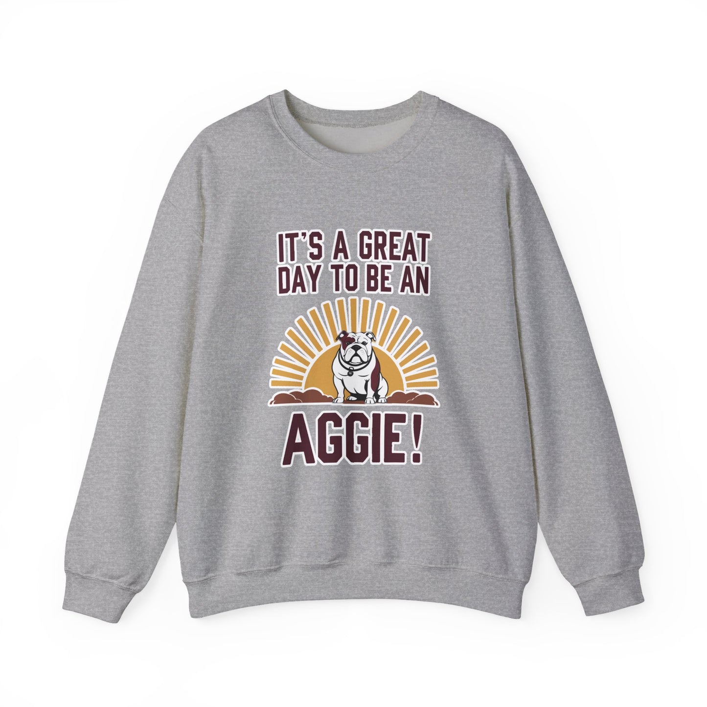 Adult Crewneck Sweatshirt \ It's a Great Day to be a Aggie! \ GDA4