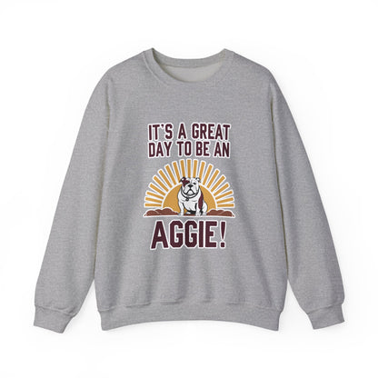 Adult Crewneck Sweatshirt \ It's a Great Day to be a Aggie! \ GDA4