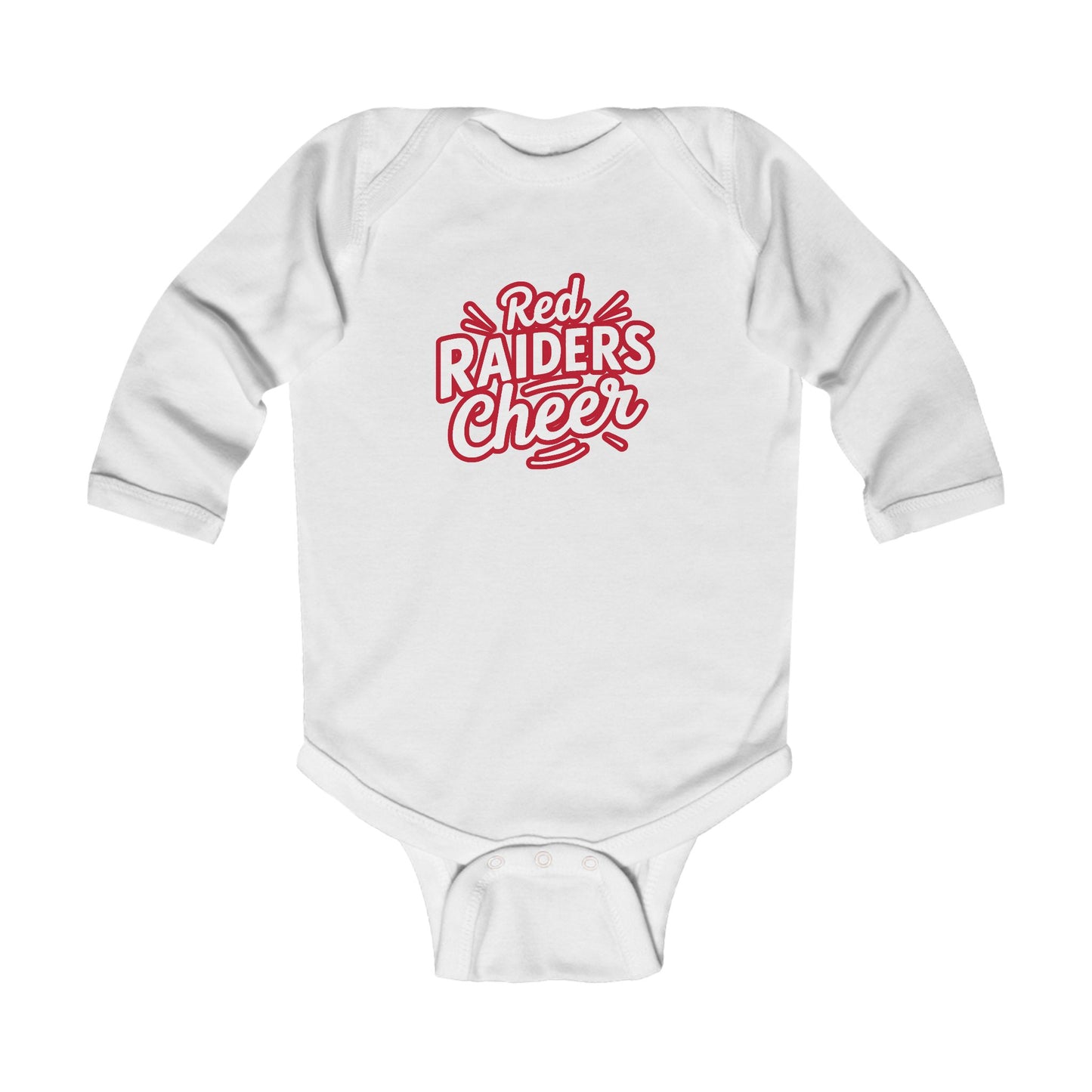 Long Sleeve Baby Bodysuit \ Marion County Red Raiders Cheer \ MCC1