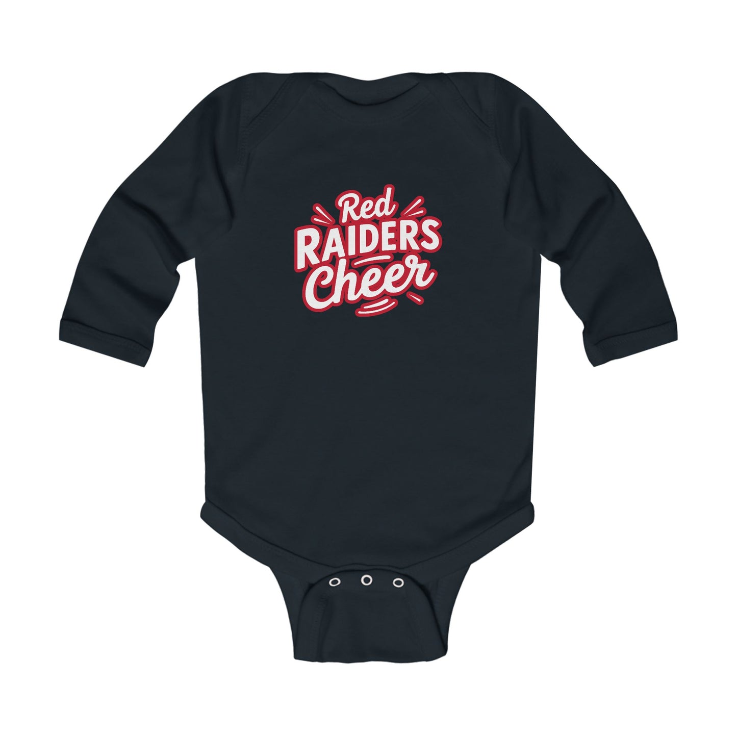 Long Sleeve Baby Bodysuit \ Marion County Red Raiders Cheer \ MCC1