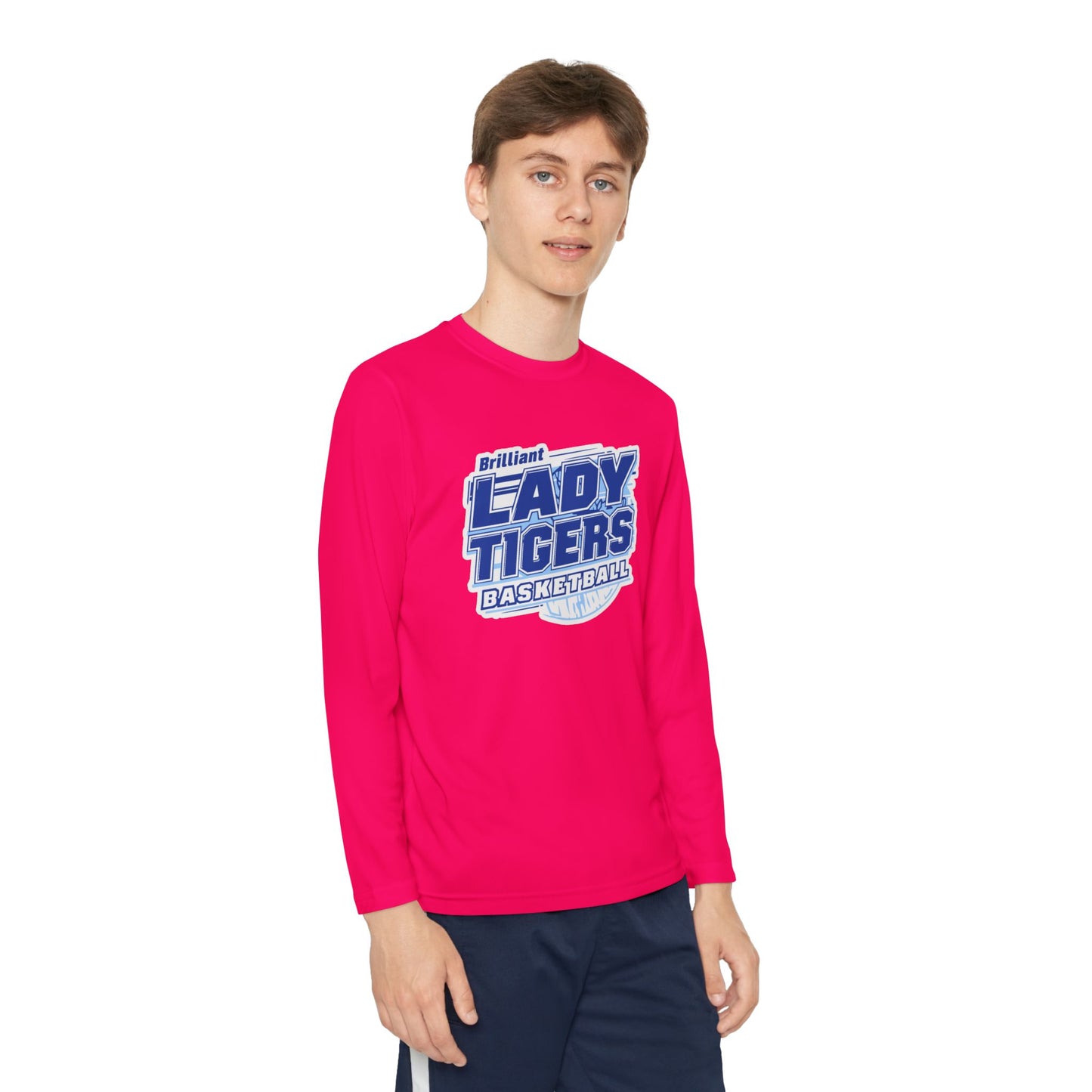 Youth Long Sleeve Tee \ Brilliant Tigers Basketball \ BTBKG2