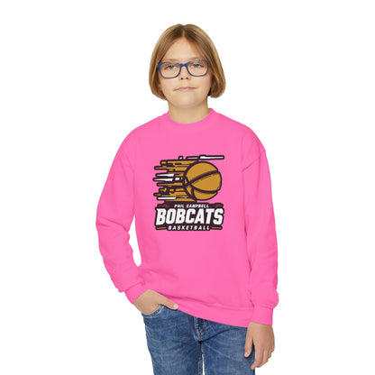 Youth Crewneck Sweatshirt \ Phil Campbell Bobcats Basketball \ PCBBK2