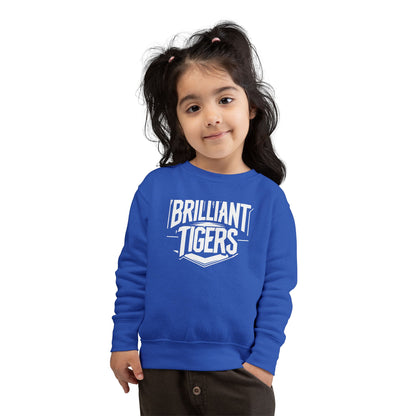 Toddler Crewneck Sweatshirt \ Brilliant Tigers \ BT2