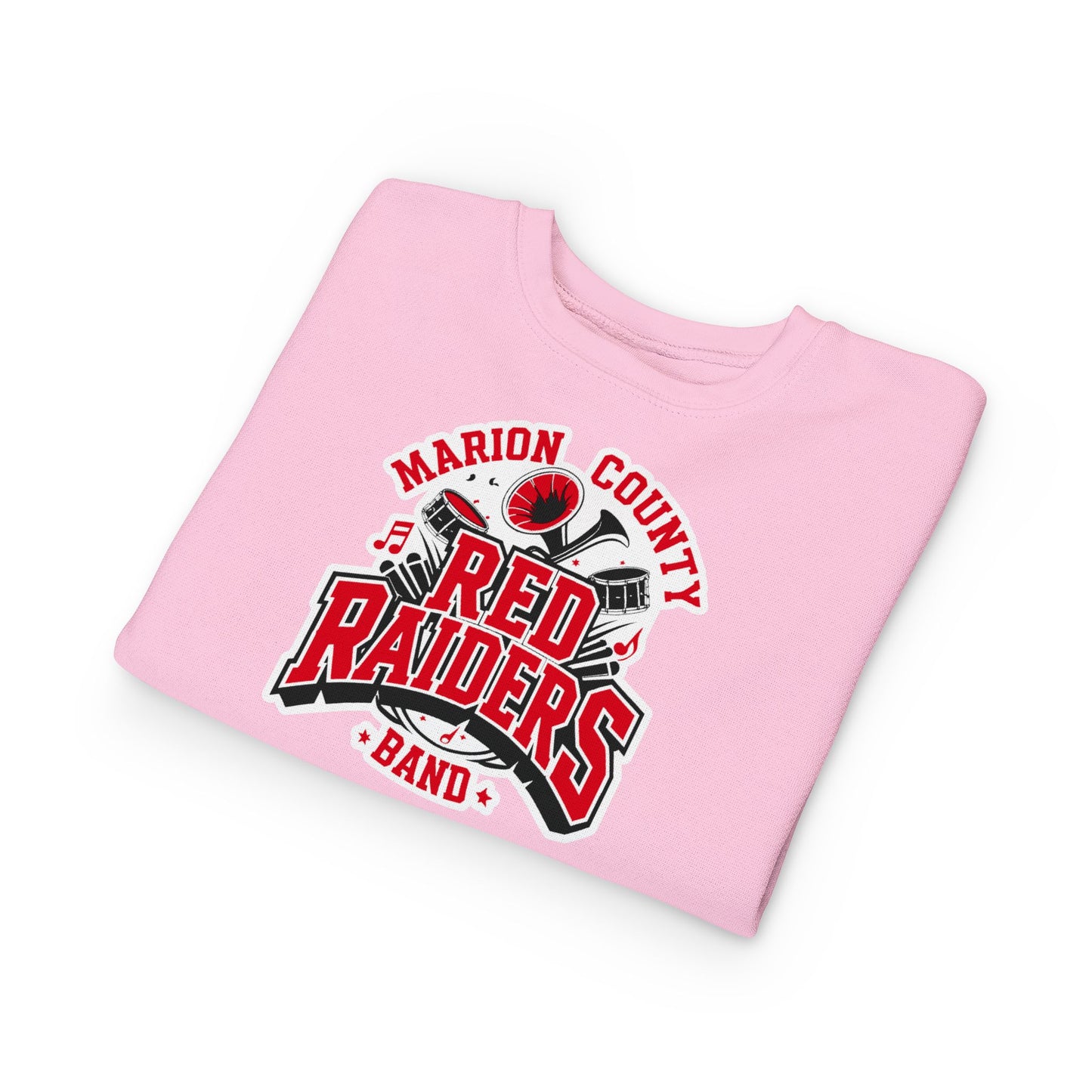 Toddler Crewneck Sweatshirt \ Marion County Red Raiders Band \ MCB2