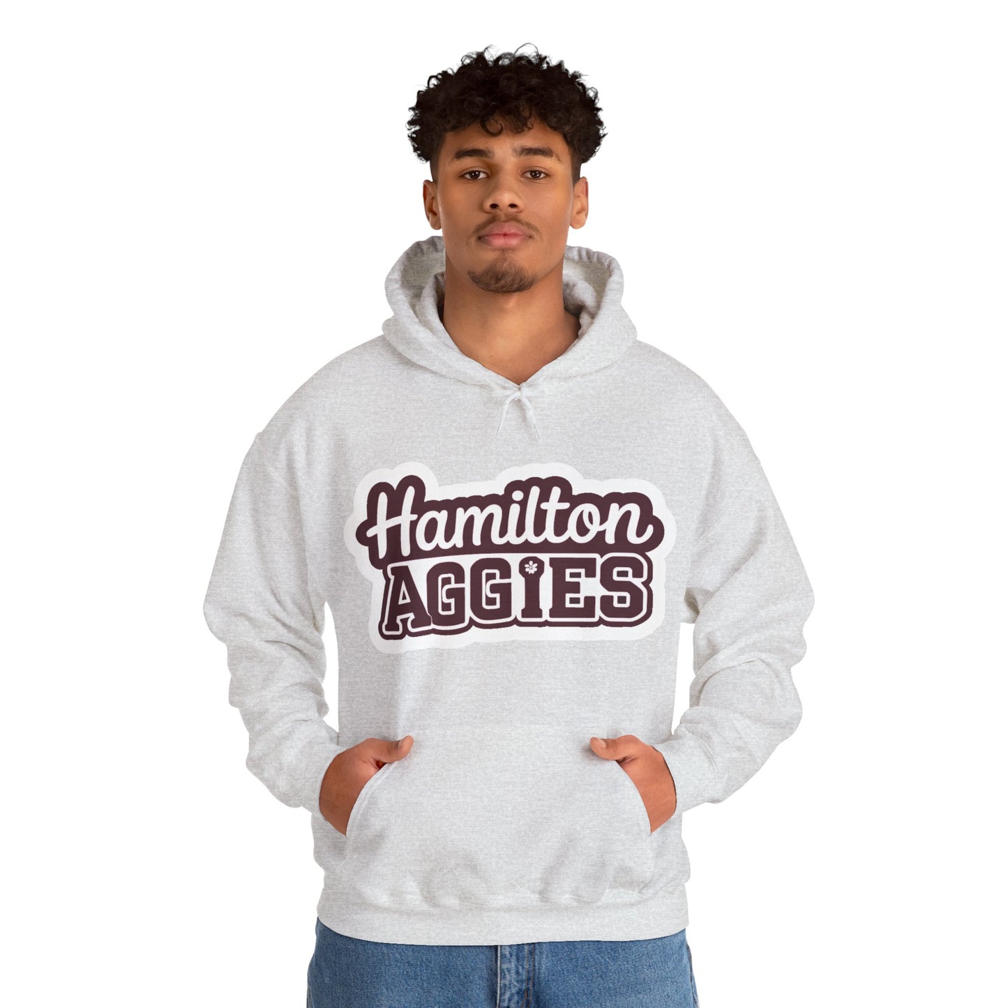 Adult Hoodie Sweatshirt \ Hamilton Aggies \ HAG2