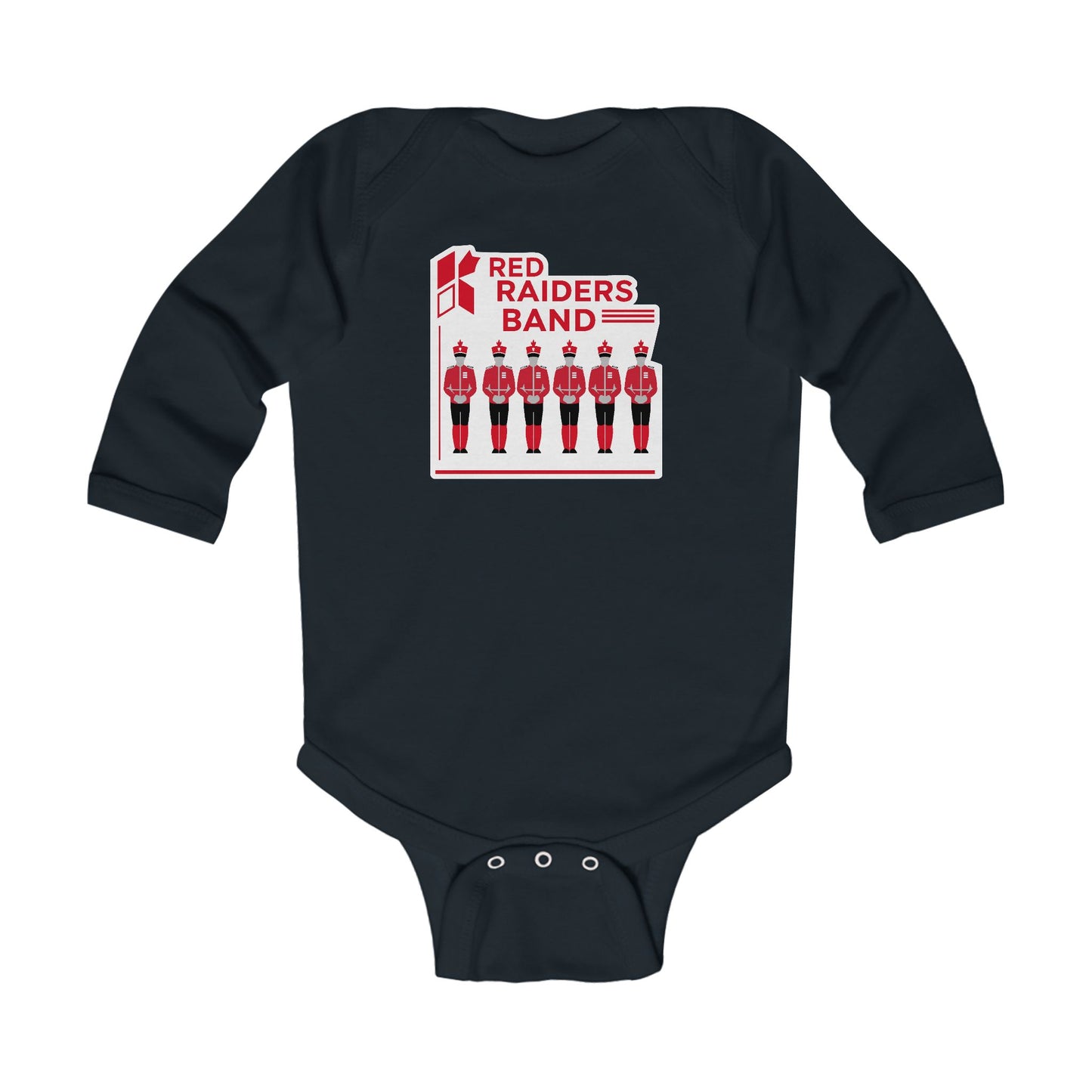 Long Sleeve Baby Bodysuit \ Marion County Red Raiders Band \ MCB1