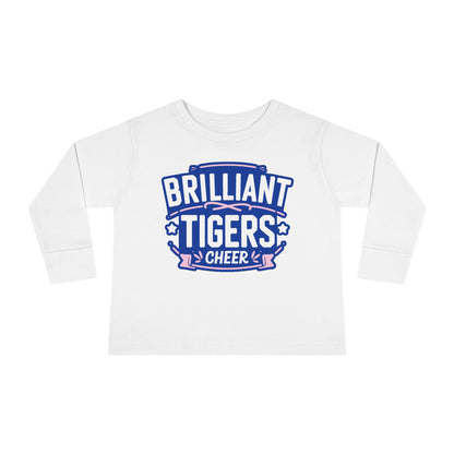 Toddler Long Sleeve Tee \ Brilliant Tigers Cheer \ BTC2