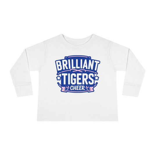 Toddler Long Sleeve Tee \ Brilliant Tigers Cheer \ BTC2