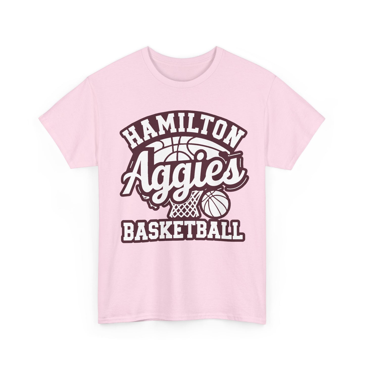 Adult Tee \ Hamilton Aggies Basketball \ HABKG1