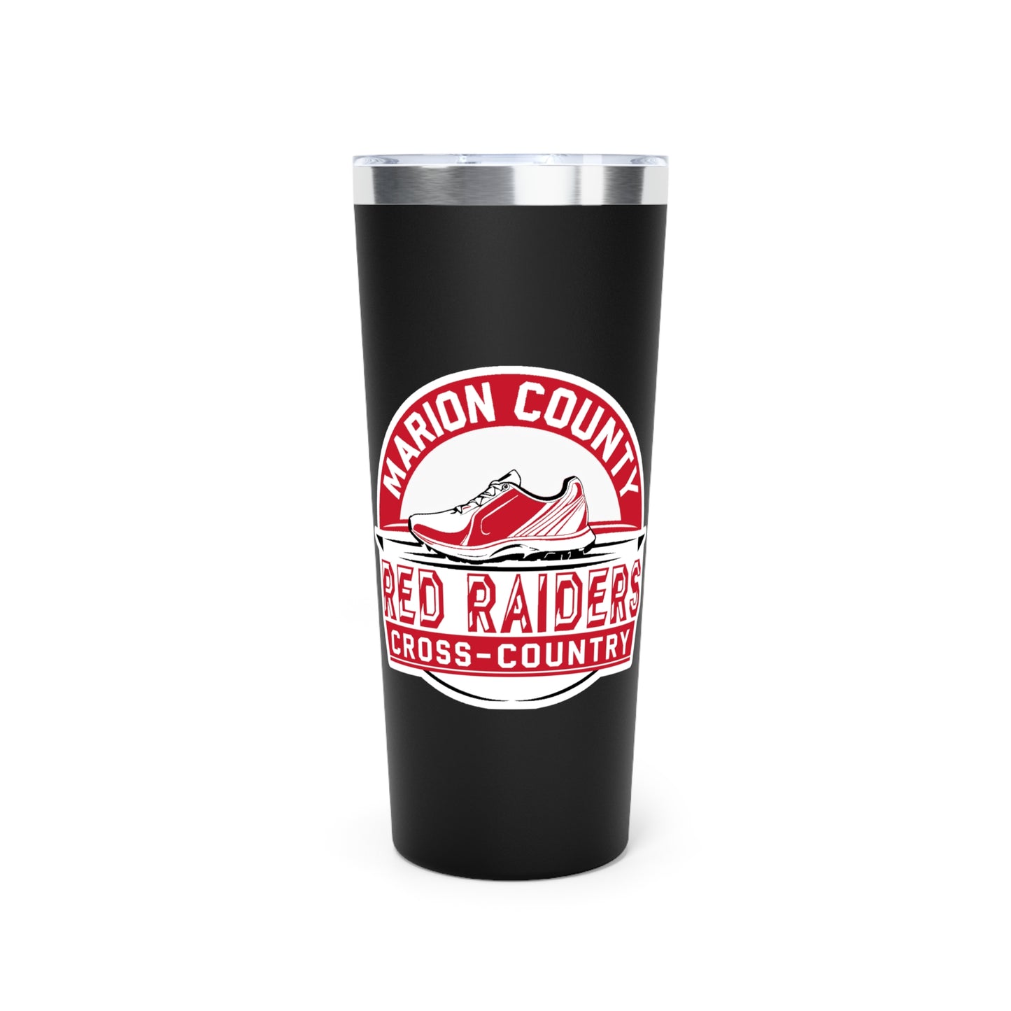 22oz Copper Insulated Tumbler \ Marion County Red Raiders Cross-Country \ MCCC1
