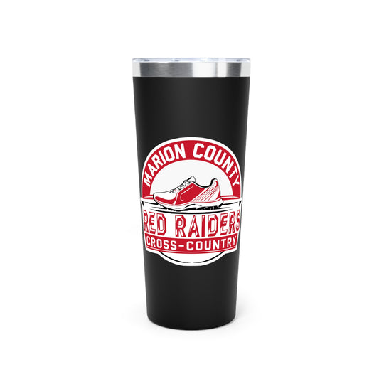 22oz Copper Insulated Tumbler \ Marion County Red Raiders Cross-Country \ MCCC1