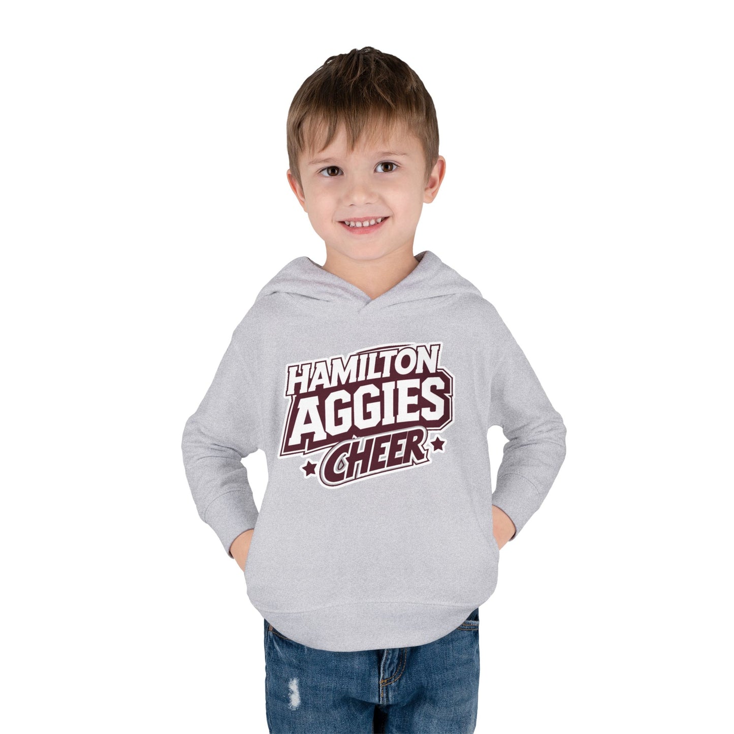 Toddler Hoodie Sweatshirt \ Hamilton Aggies Cheer \ HAC1