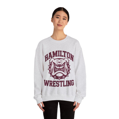Adult Crewneck Sweatshirt \ Hamilton Aggies Wrestling \ HAW2