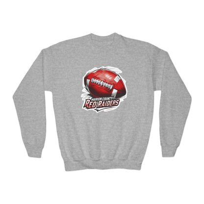 Youth Crewneck Sweatshirt \ Marion County Red Raiders Football \ MCF1