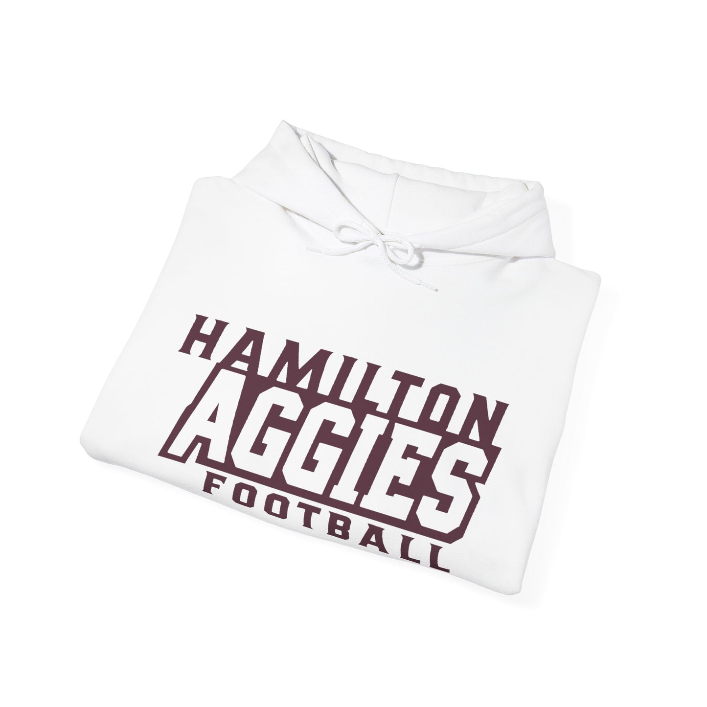 Adult Hoodie Sweatshirt \ Hamilton Aggies Football \ HAF1