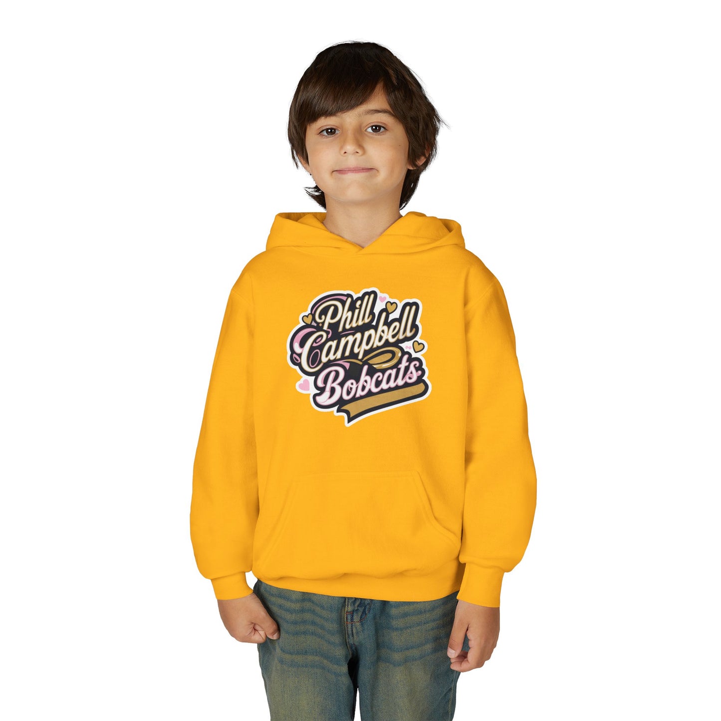 Youth Hoodie Sweatshirt \ Phill Campbell Bobcats \ PCBG1