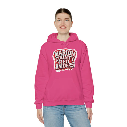 Adult Hoodie Sweatshirt \ Marion County Red Raiders \ MC1